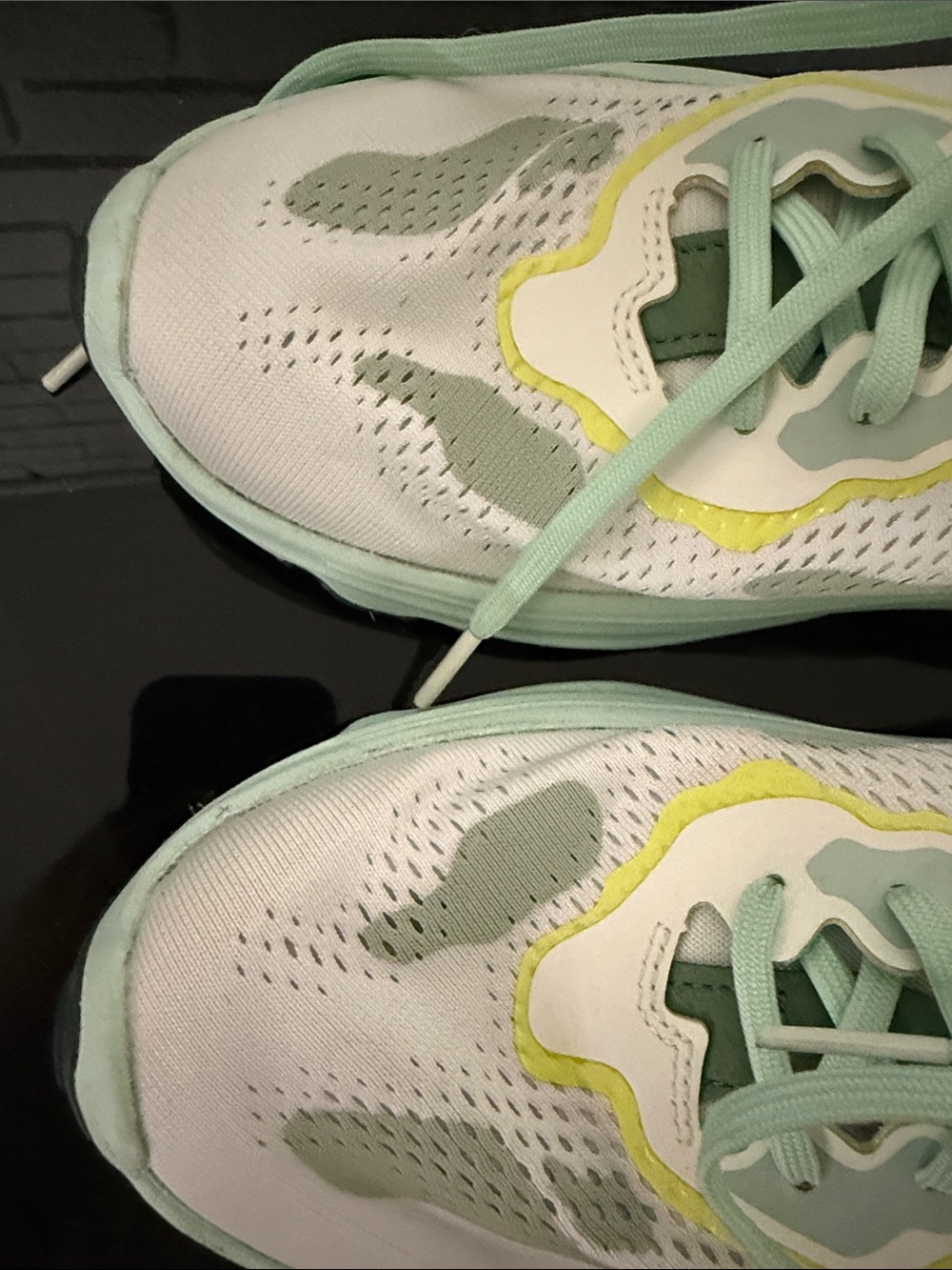 Sorel Women's Light Mint and White Athletic Sneakers with Yellow Accent - Picture 11 of 12